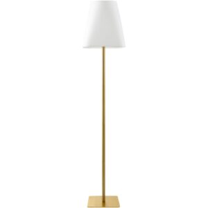 Pique Brass Accent Floor Lamp by Livabliss