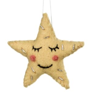Felt Star Ornaments Set of 2 by HomArt