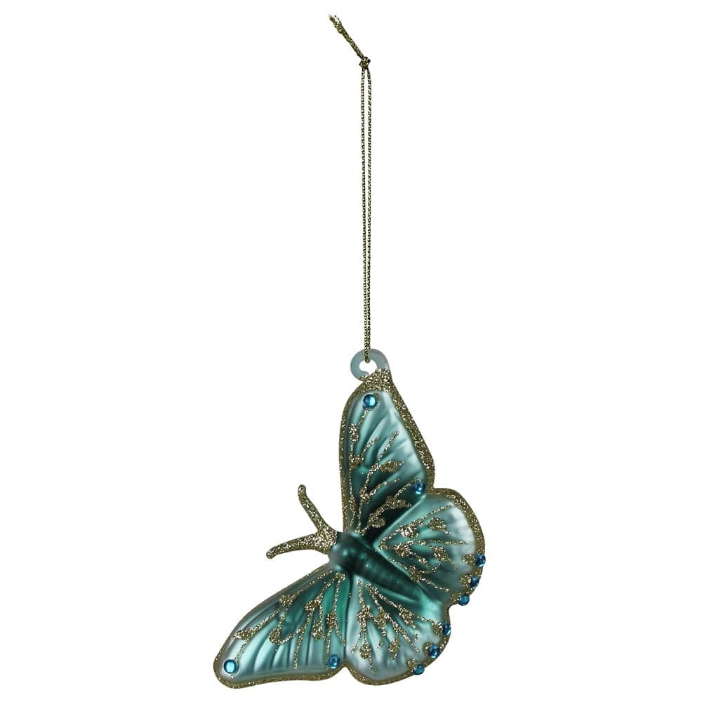 Glass Butterfly Ornaments Set of 3 by HomArt - Image 2
