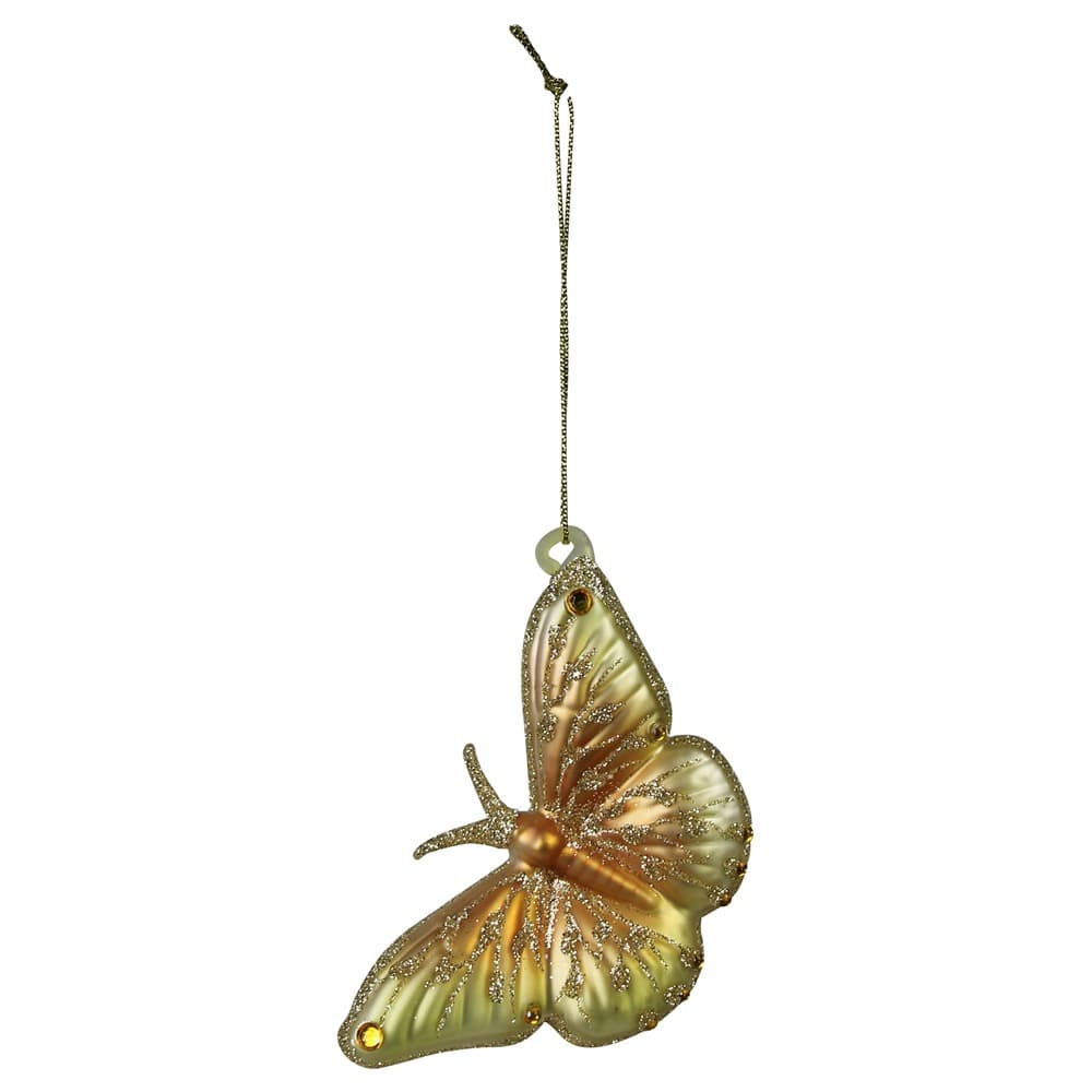 Glass Butterfly Ornaments Set of 3 by HomArt - Image 3