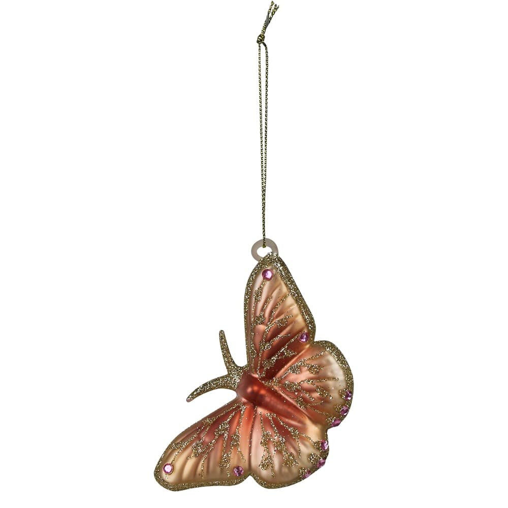 Glass Butterfly Ornaments Set of 3 by HomArt - Image 4