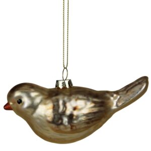 Glass Bird Ornament Set of 2 by HomArt