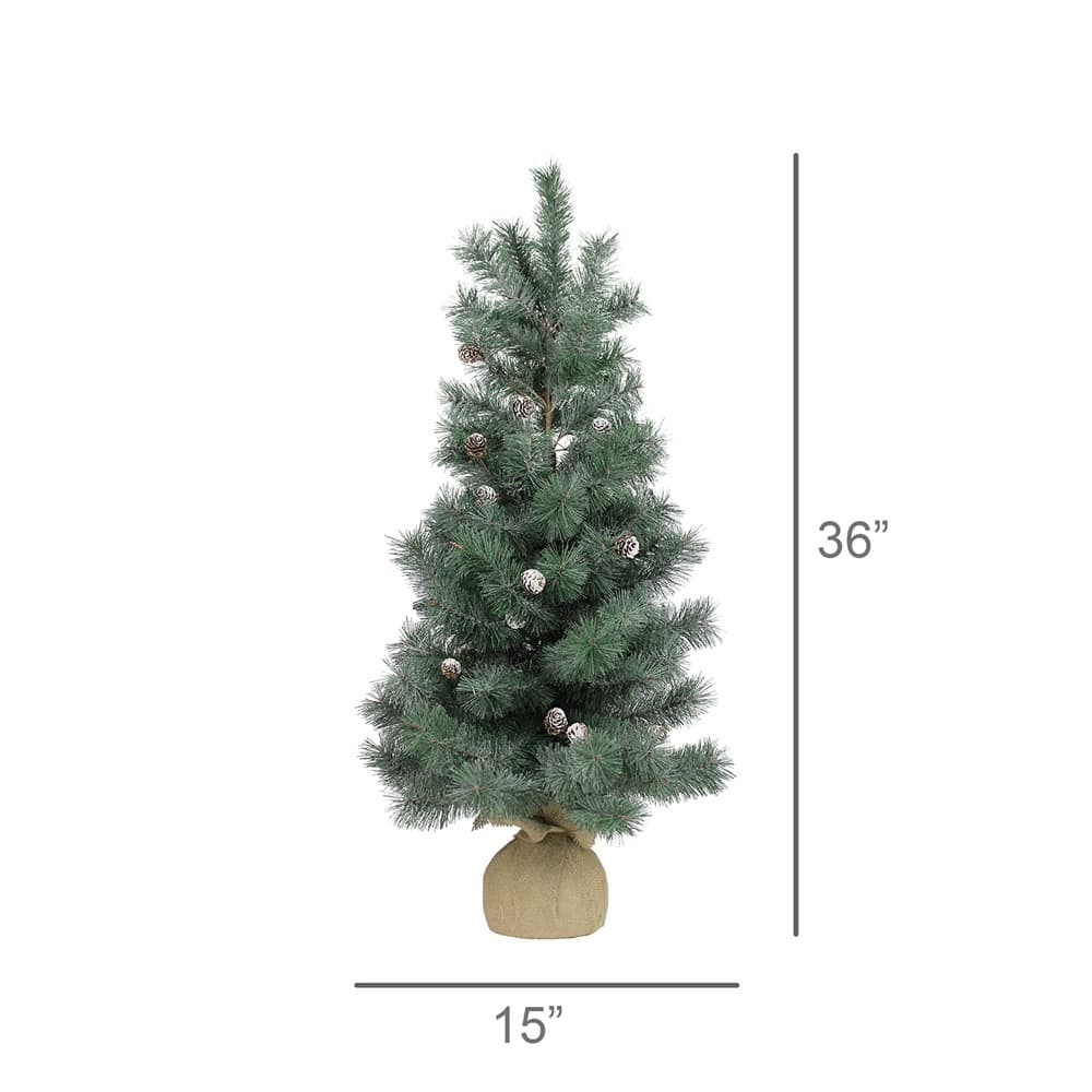 Faux 36" Tree with Pinecones by HomArt - Image 2