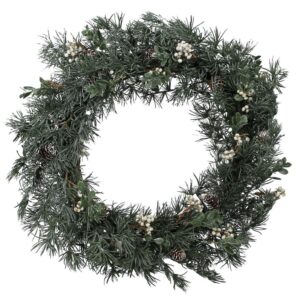 Faux Pine and Cypress Wreath by HomArt