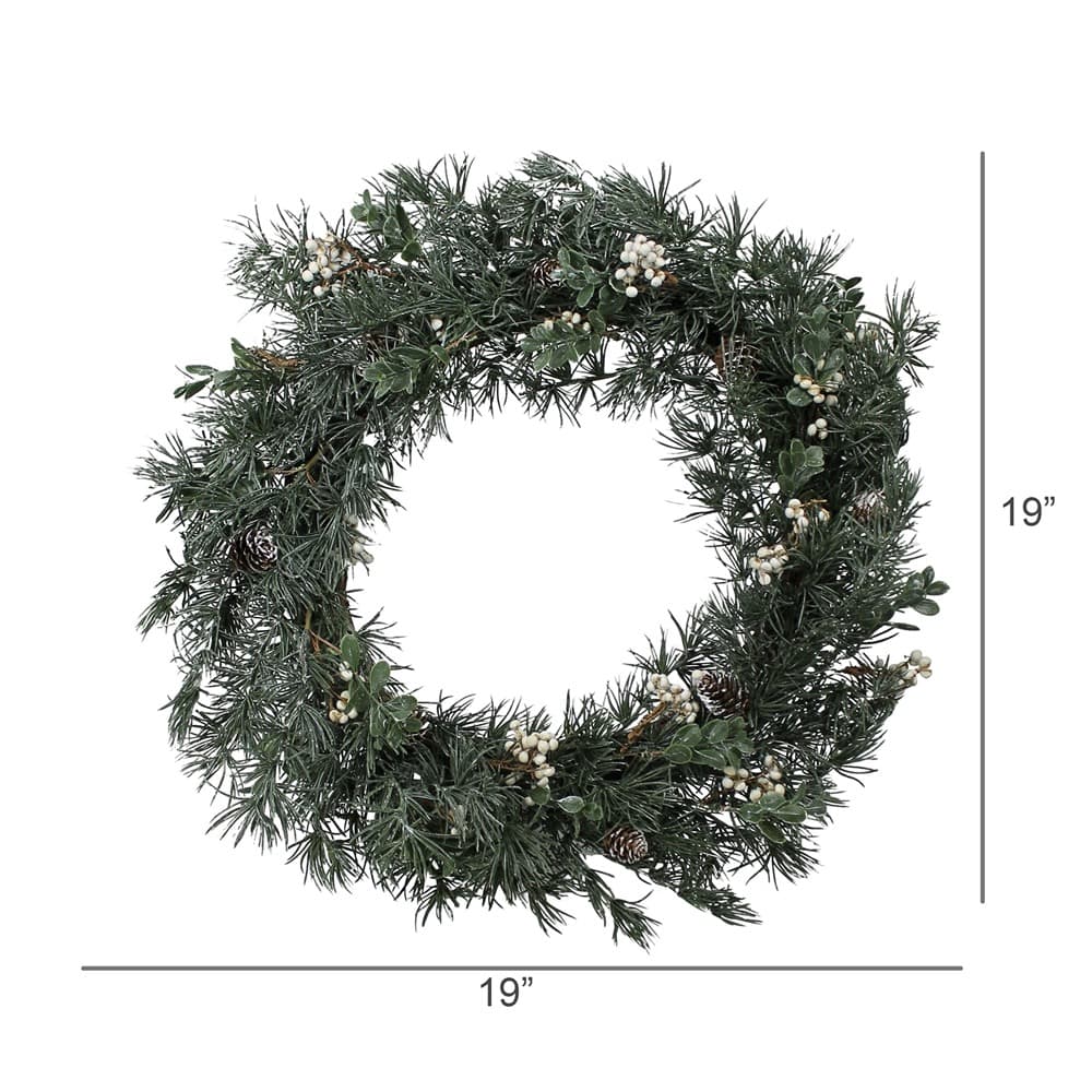 Faux Pine and Cypress Wreath by HomArt - Image 2