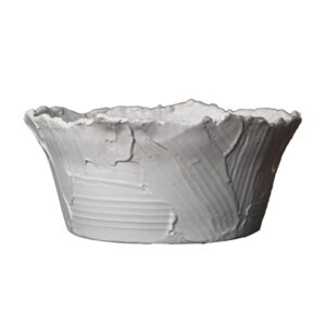 Matte White Textured Bowl by Abigails