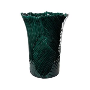 Medium Emerald Green Textured Vase by Abigails