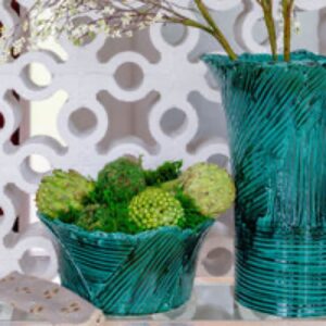 Emerald Green Textured Bowl by Abigails