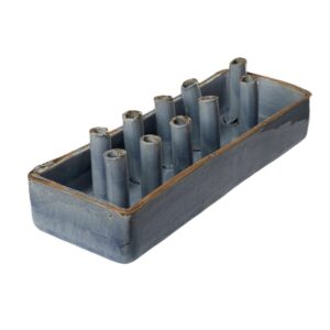 Periwinkle 10 Hole Ceramic Boat Tulipiere by Abigails