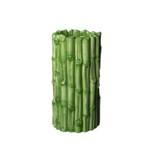 Green Bamboo All Around Ceramic Vases in 3 Sizes by Abigails