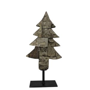 Small Reclaimed Block Prints Christmas Tree by HomArt