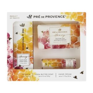 Honey Collection Gift Set – Soap Bar, Hand Cream & Lip Balm – by Pre de Provence