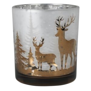 Deer in Forest Votives Set of 4 by HomArt