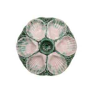 NOLA Pink & Green Oyster Plate by Abigails