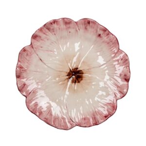 Elisabetta Pink Flower Dinner Plate by Abigails