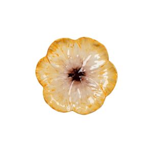 Elisabetta Yellow Flower Dessert Plate by Abigails