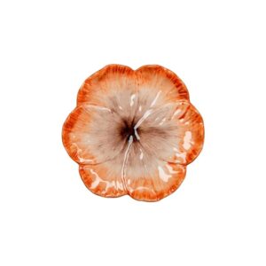 Elisabetta Orange Flower Dessert Plate by Abigails