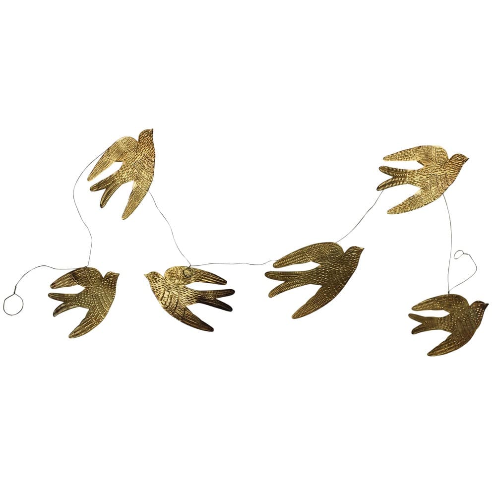 Antique Brass Bird Garland by HomArt