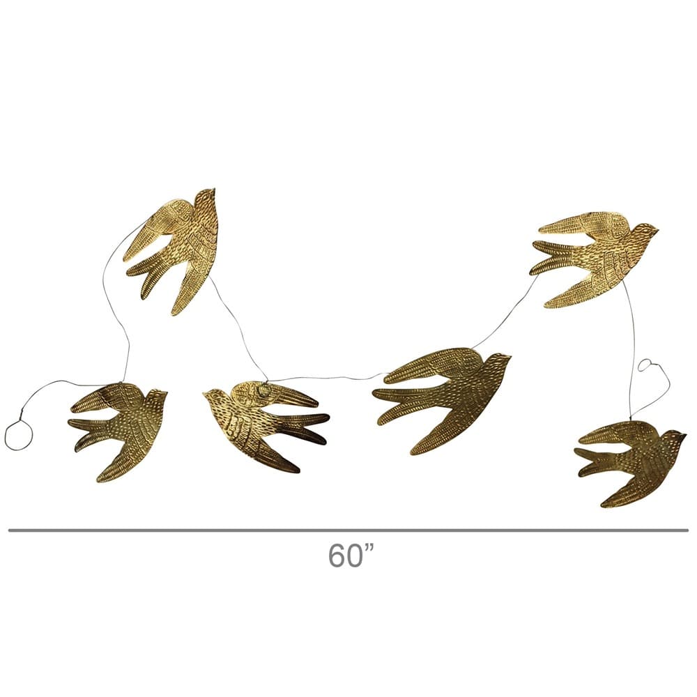 Antique Brass Bird Garland by HomArt - Image 2