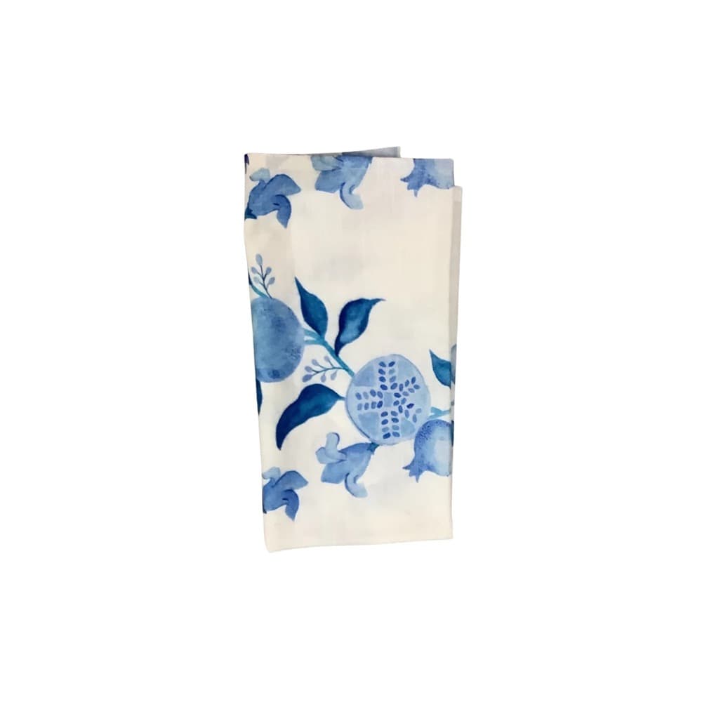 Blue and White Pomegranate Napkins Set of 8 by Abigails