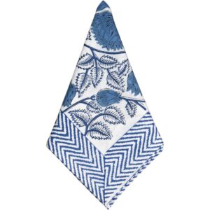 Cabana Blue Meadow Napkins Set of 8 by Abigails