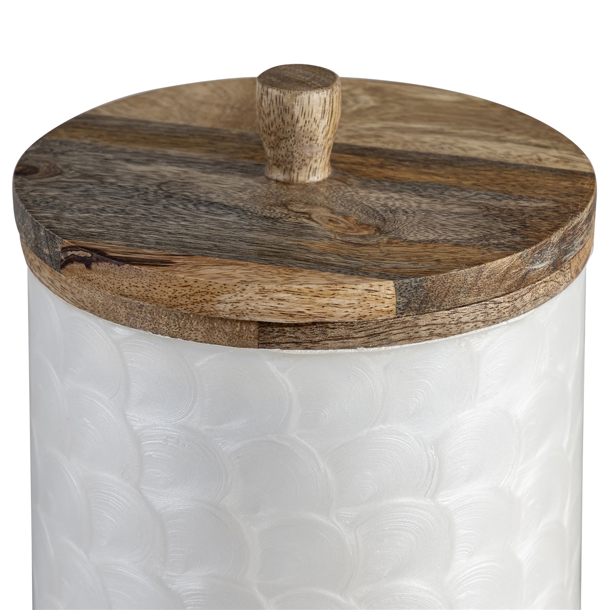 Mango Wood Canister Set of 2 by BIDKhome - Image 3