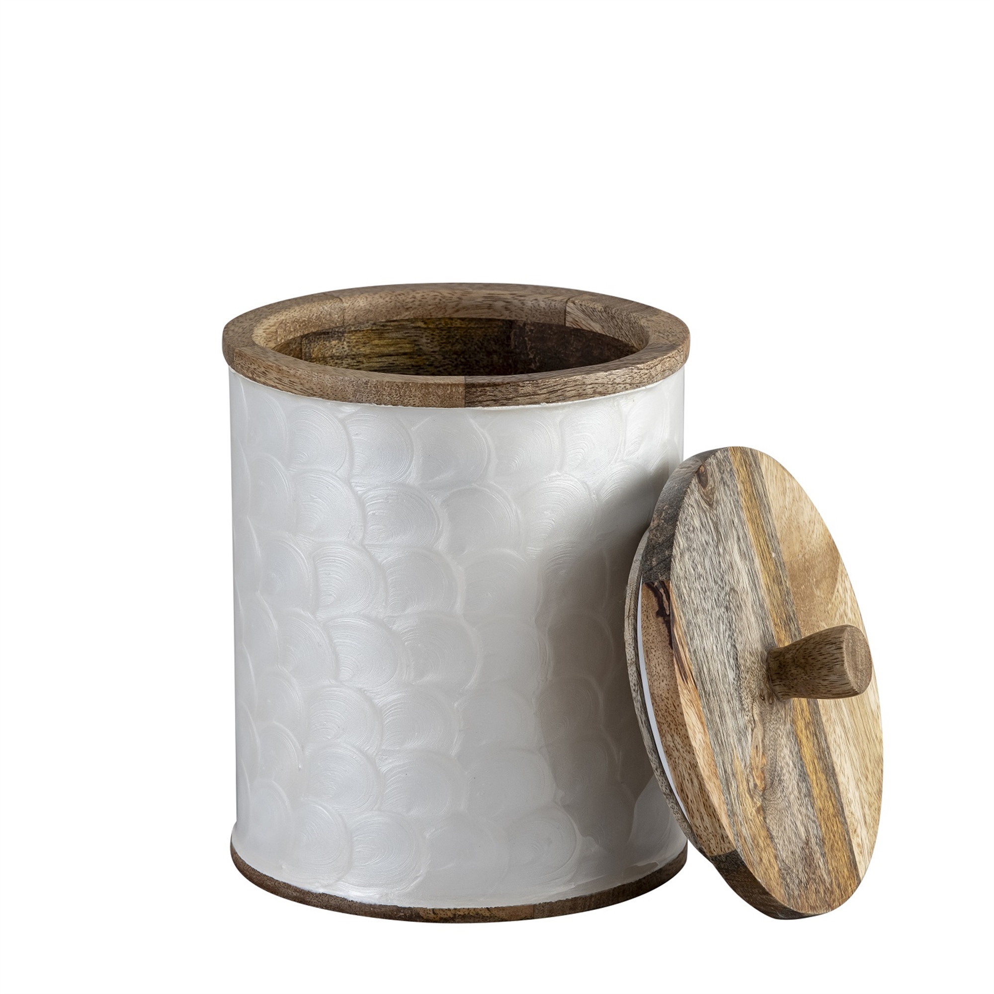 Mango Wood Canister Set of 2 by BIDKhome - Image 4