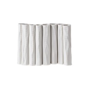 White Ceramic Vase by BIDKhome