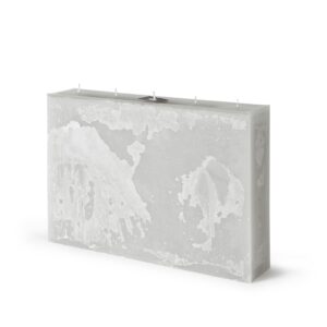 5 Wick Linen Rectangular Candle by BIDKhome
