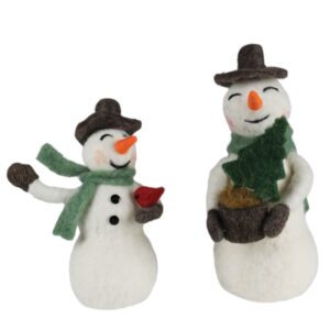 Felt Snowmen Set of 2 by HomArt