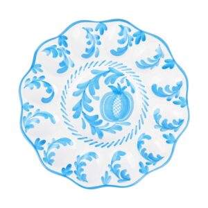 Arezzo Aqua Egg Platter by VIETRI