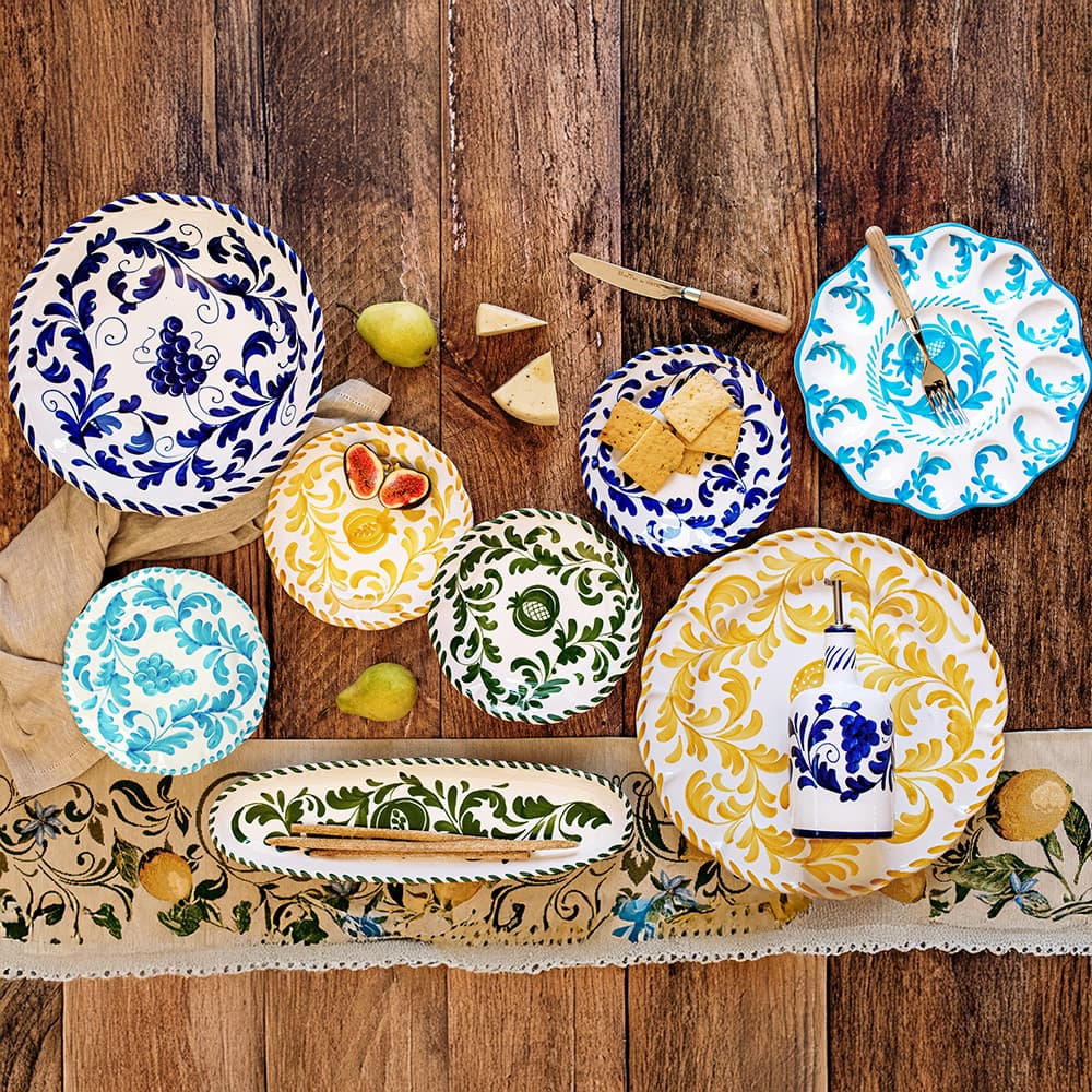 Arezzo Aqua Egg Platter by VIETRI - Image 2