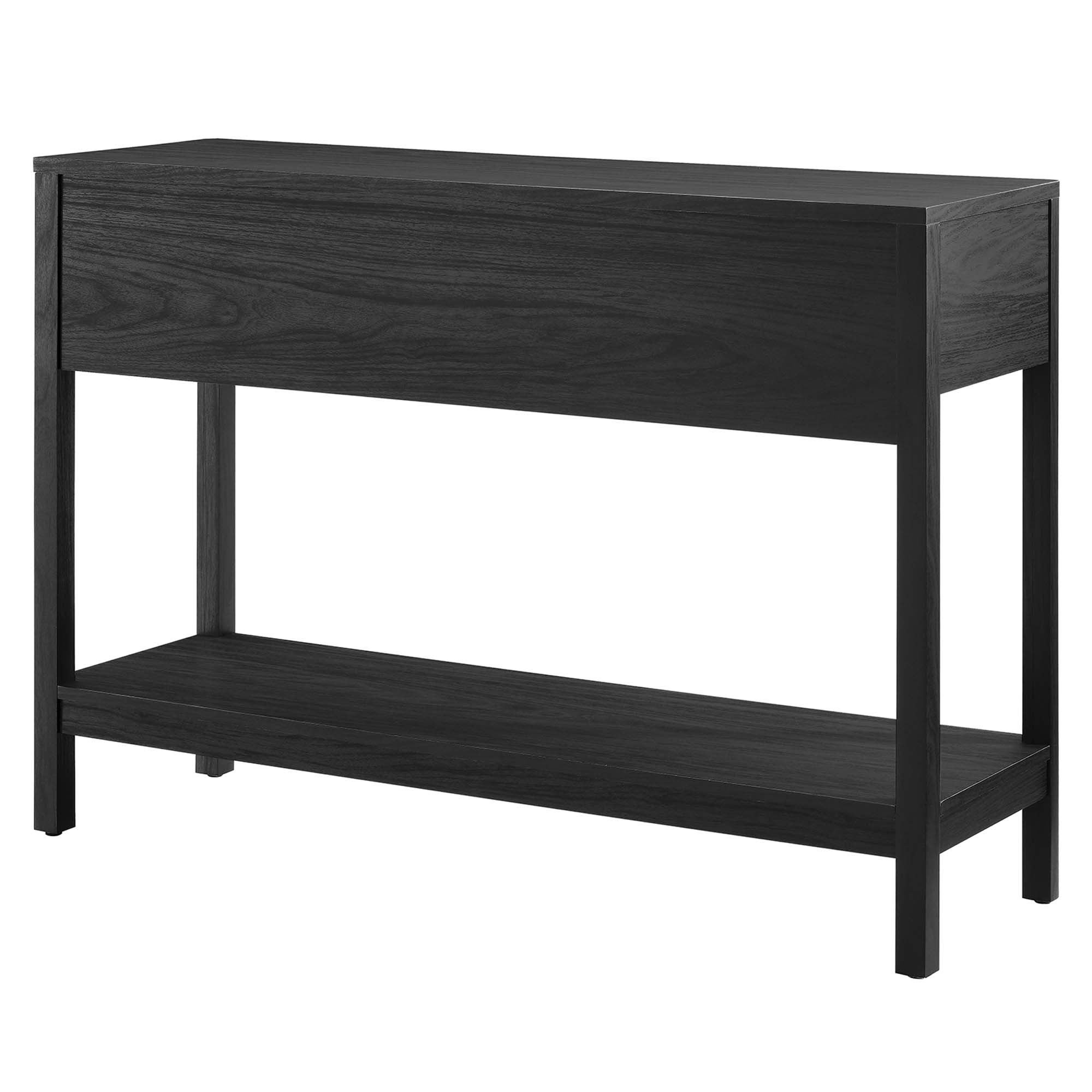 Chaucer Wood Entryway Console Table in Black by Modway - Image 4