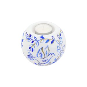 Illuminare Blue Birds Votive by VIETRI
