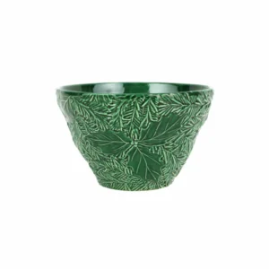 Lastra Holiday Green Figural Small Deep Bowl by VIETRI