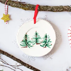 Lastra Holiday Round Ornament in Gift Box by VIETRI