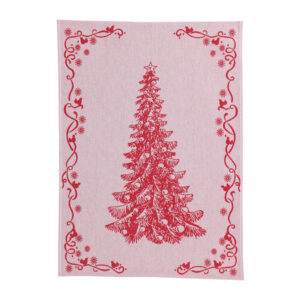 Strofinaccio Red Tree Dish Towels Set of 2 by VIETRI