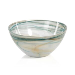 Lagoon 4-Inch Tall Alabaster Glass Bowls Set of 4 by Zodax