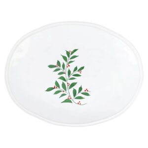 Aria Holiday Oval Platter by VIETRI