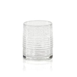 Langston Bubble Double Old Fashioned Glasses Set of 6 by Zodax