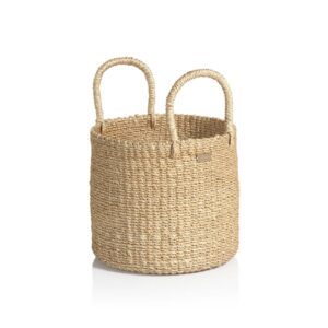 Lucena 7" Round Abaca Basket by Zodax