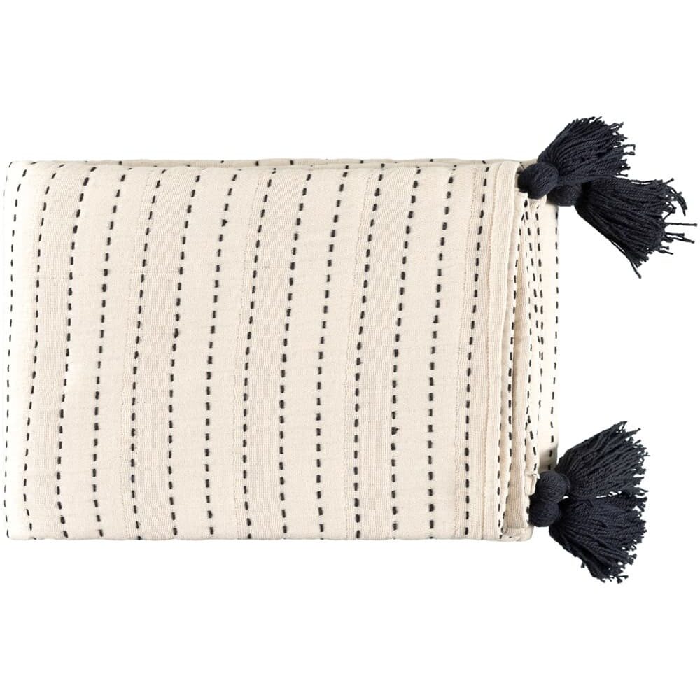 Black and Cream Kapri Throw by Becki Owens for Livabiss