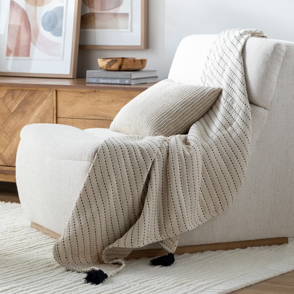 Black and Cream Kapri Throw by Becki Owens for Livabiss - Image 3