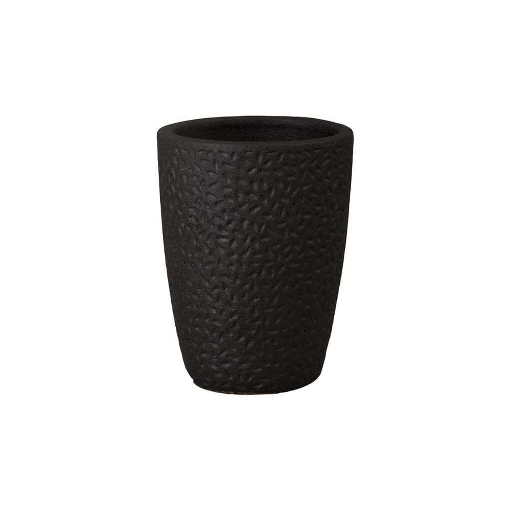 Round Matte Black Ceramic Planters in 3 Sizes by Emissary - Image 2