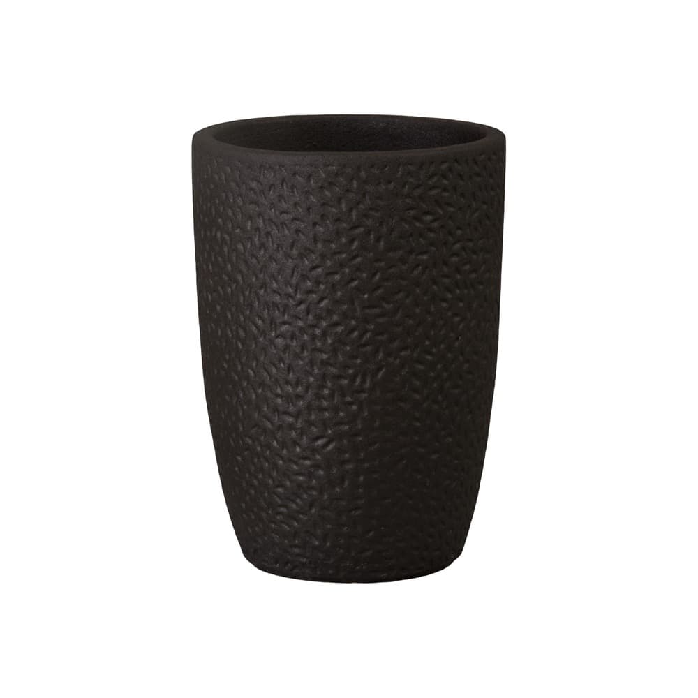Round Matte Black Ceramic Planters in 3 Sizes by Emissary - Image 3