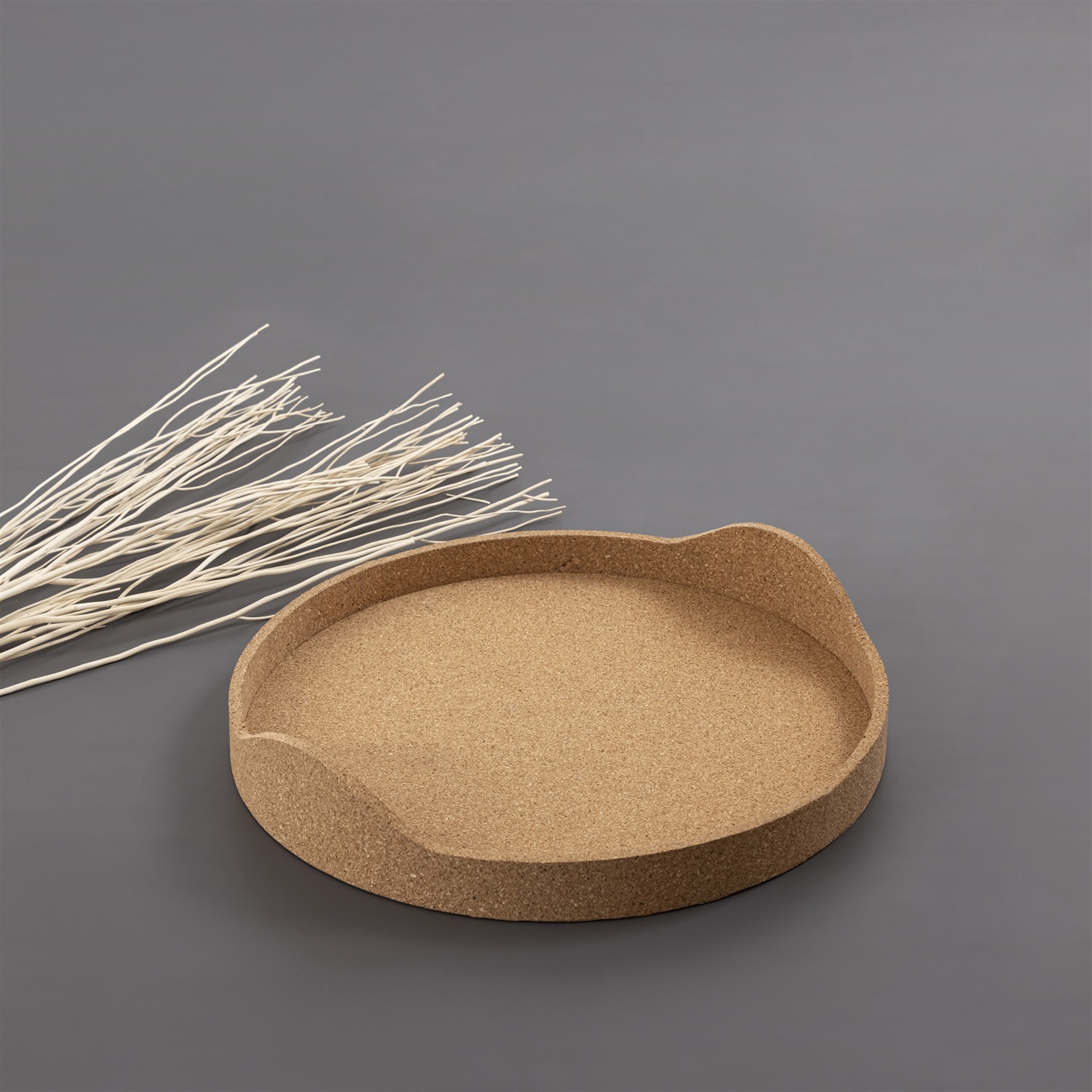 Small Round Natural Cork Tray by BIDKhome - Image 6