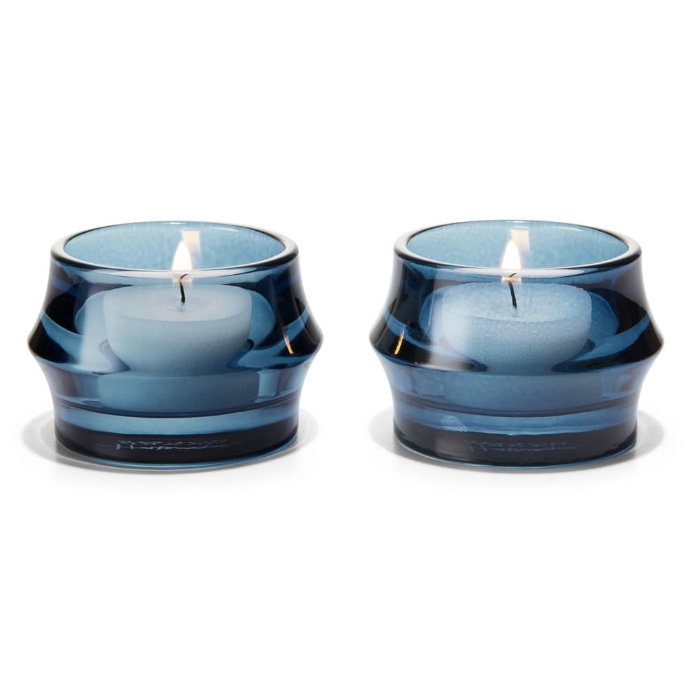 Holmegaard ARC 2" Tealight Holder - Dark Blue - Set of 2 - Thumbnail 2