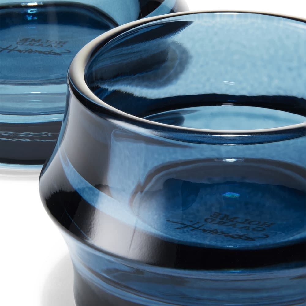 ARC TeaLight Holder Ø2.8" Dark Blue Set of 2 by Holmegaard - Image 6
