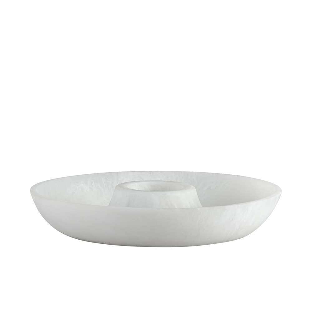 White Resin Chip and Dip Set by BIDKhome