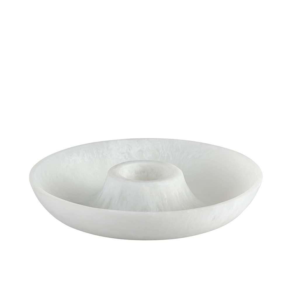 White Resin Chip and Dip Set by BIDKhome - Image 3